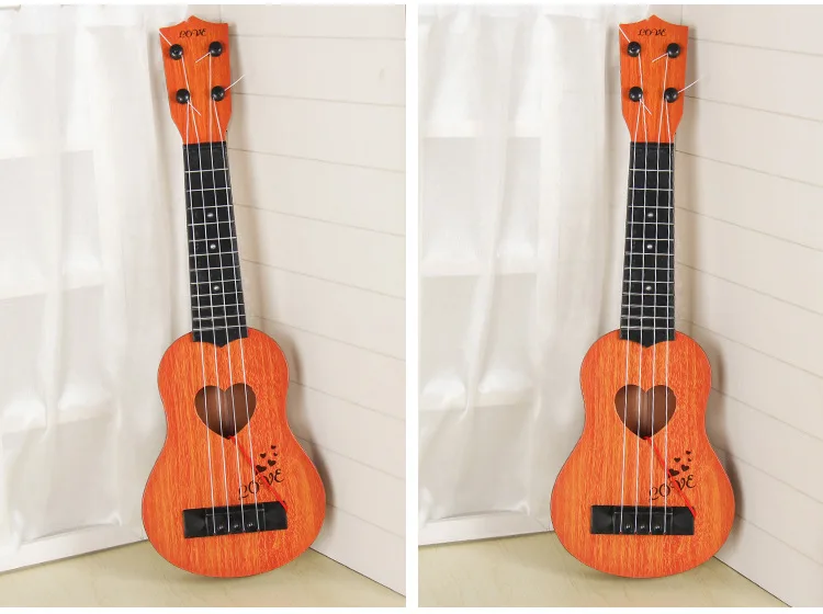 4 Обучающие игрушки детские музыкальные ПВХ гитарные акустические Обучающие укулеле для детей на день рождения Рождественский подарок