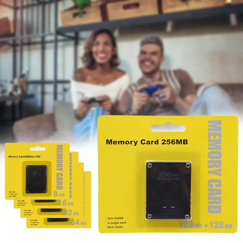 Memory-Card Data-Save PS2 Black Playstation 2 Megabyte 8-256MB Sony for Tarjetas-De-Memoria