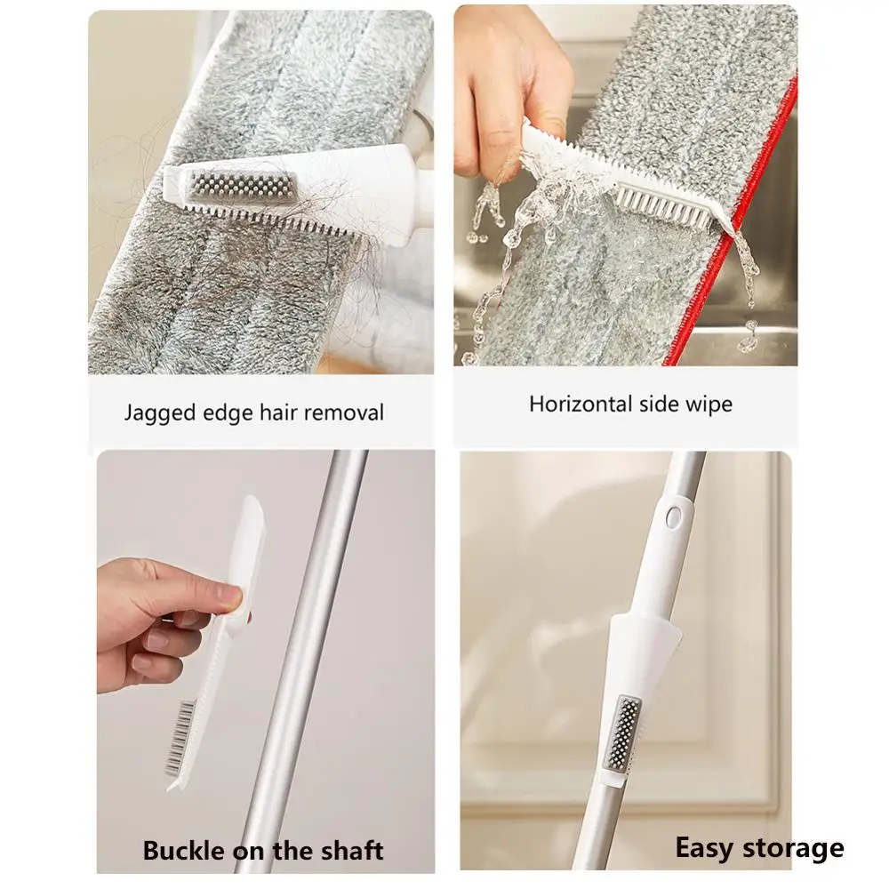 Швабра и уборочная щетка Cleanhome 3 в 1 с ковриком из микрофибры многоразовый