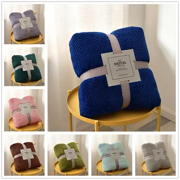 

Soft Warm Coral Fleece Blanket Winter Sheet Bedspread Sofa Throw Light Thin Mechanical Wash Flannel Blankets extra large