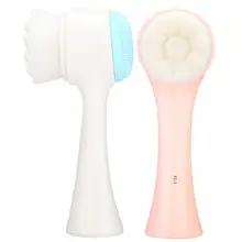 3D кисть для лица двухсторонняя силиконовая Чистящая Щетка массажная инструмент для ухода за кожей красота щетка для чистки лица 3