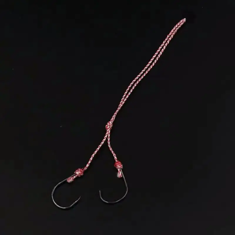 Gancho de Pesca com Linha Fishhook para a Pesca do Mar Pçs de Alta Jig de Água Jinhongkang Fishhooks Carbono Jigging Colher pe Salgada Auxiliar 100