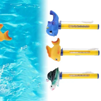 

Cartoon Animal Cute Kids Swimming Pool Temperature Floating Thermometer Pool & Spa Thermometers Goldfish, Whale, Turtle.