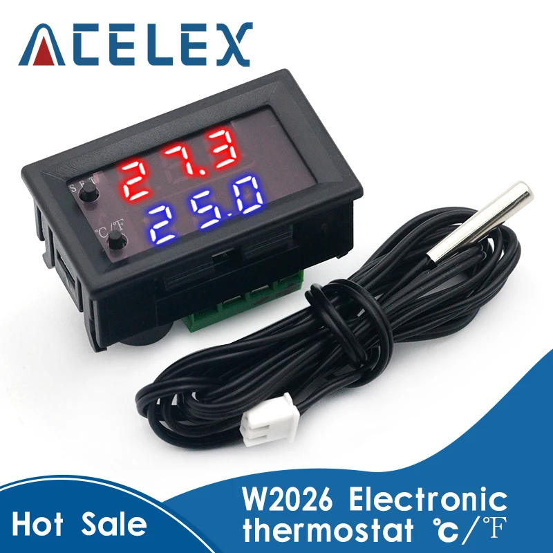 Zfx W2062 Microcomputer Digital Electronic Thermostat Fahrenheit Instantaneous Conversion Adjustable Thermostat Aliexpress