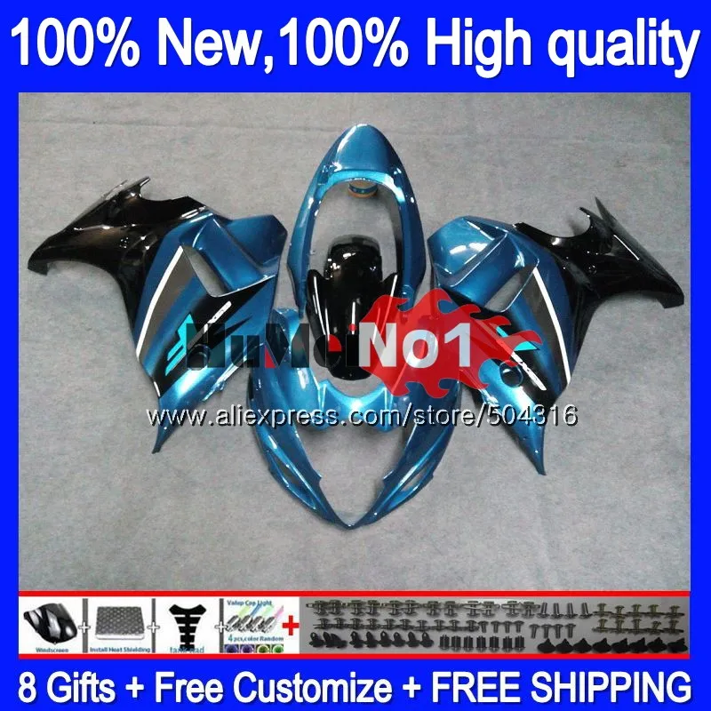 GSX 650F для SUZUKI GSXF 650 GSX650F 24MC. 24 Голубой Черный GSXF650 2008 2009 2010 2011 2012 2013 08 09, 10, 11, 12, 13 лет, обтекатели