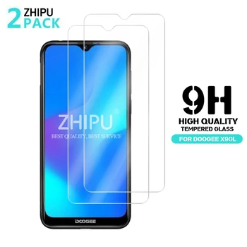 Перейти на Алиэкспресс и купить DOOGEE X90L 2 шт закаленное стекло Для DOOGEE X90L защитное стекло 2.5D 9H закаленное стекло DOOGEE X90L защитная пленка