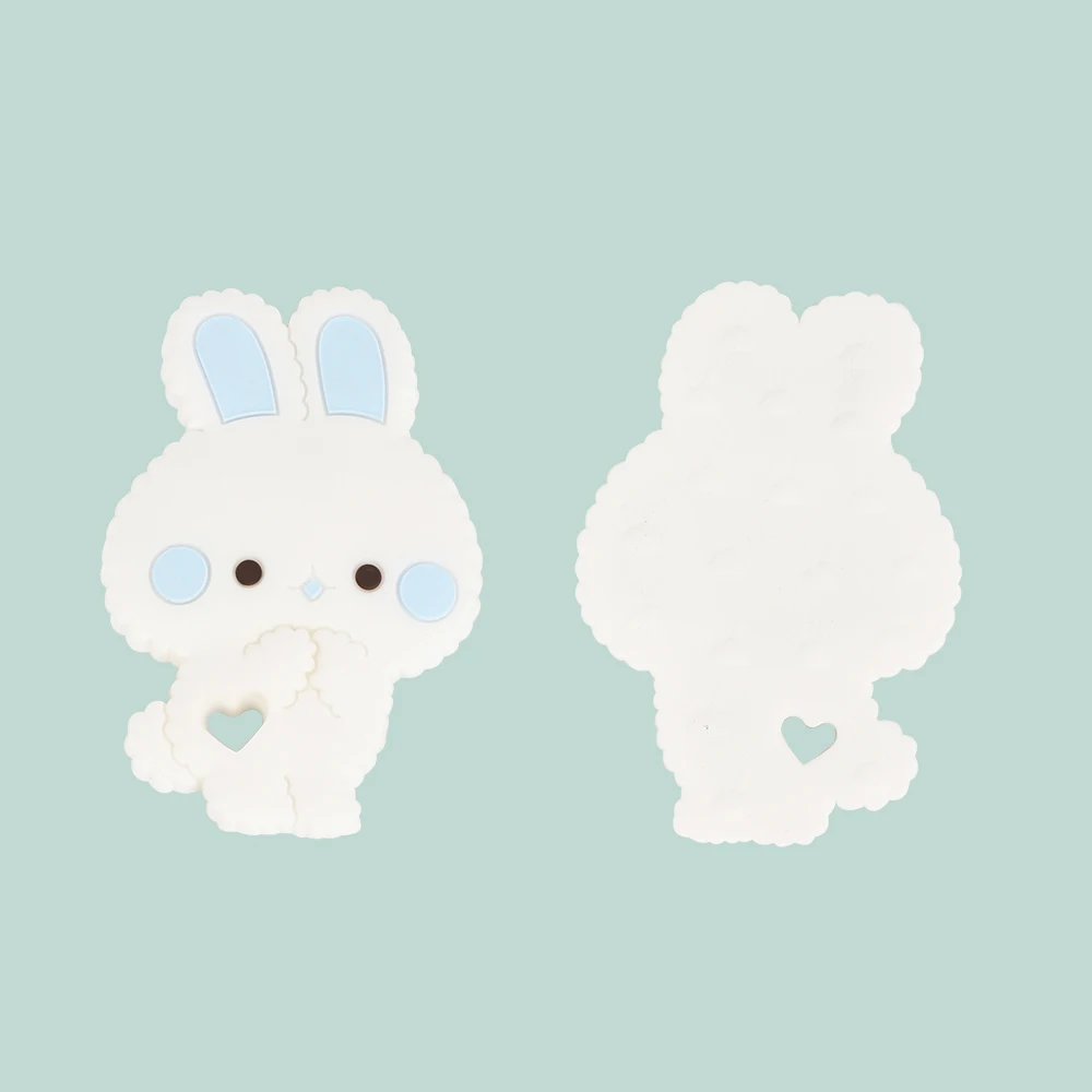TYRY.HU 1PC BPA free rabbit silicone teether baby toys Chew Charms Kids Teething Gift