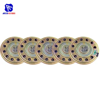

diymore 5PCS/Lot Dia. 50mm 0.5W 8 Ohm Internal Magnet Speaker Loudspeaker for DVD/EVD