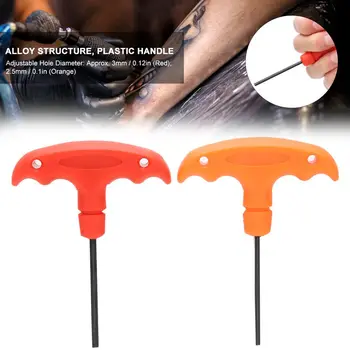 

2pcs Tattoo Wrench Hex Wrench Tattoo Machine Durable Adjust Tool Accessory (Orange + Red) Tattoo Supplies for Garage Workshop
