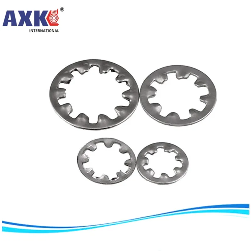 AXK 50 шт. GB/t86 1/86 2 M3 M4 M5 M6 M8 M10 304 шайбы из нержавеющей стали Внешний зубчатый