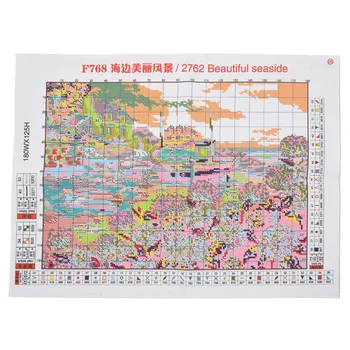 

Promotion! DIY hand-embroidered cross stitch suit embroidery set 11CT printed seaside beautiful landscape cross stitch 52 * 38cm