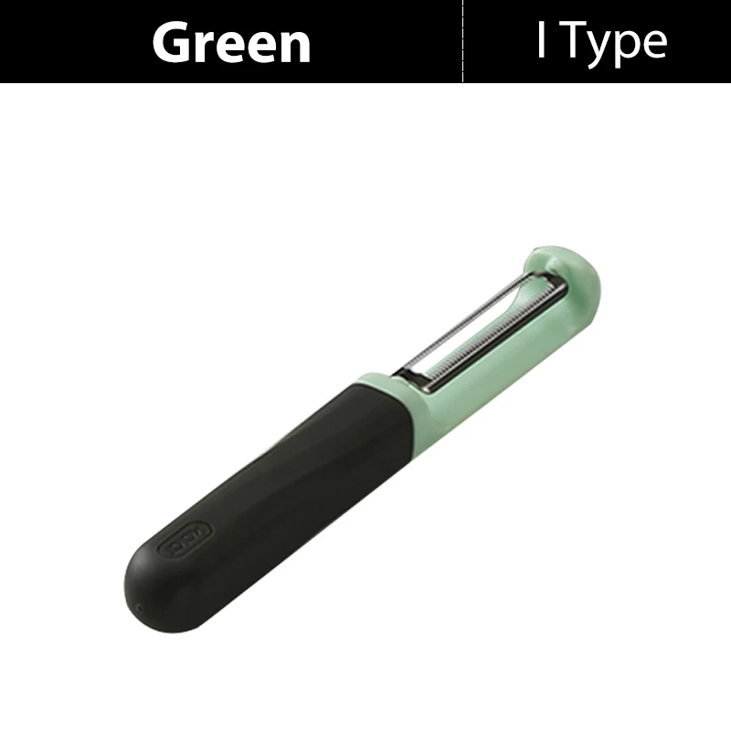 green I Type Xiaomi Mijia Youpin Kalar нож для очистки овощей импортный нож кухонный набор, фрукт и картофель Овощной захват удобен - Цвет: green I Type