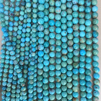 

Hubei Raw Turquoise Beads 6mm 8mm 100% Natural Gemstone Genuine Natural Gem Stone for Bracelet Diy Healing Power Jewelry Making