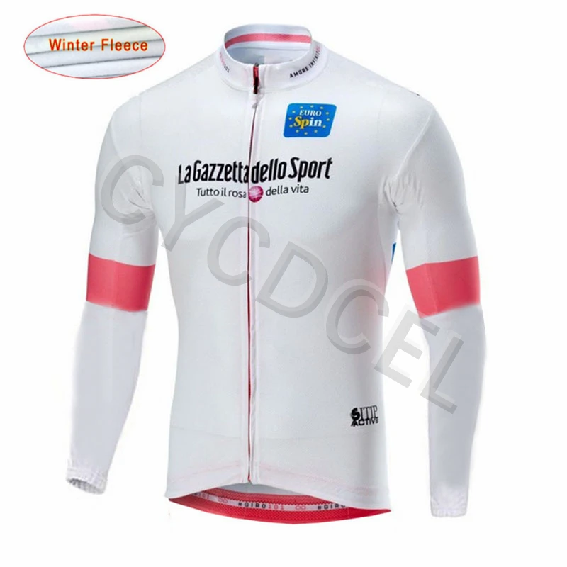 No.9 Tour de Italy, Майки для велоспорта, pro team, с длинным рукавом, зимние, термальные, флисовые, MTB, одежда для велоспорта, одежда для велоспорта, Майо, Ropa Ciclismo - Цвет: No.9