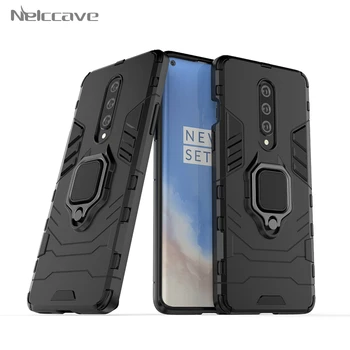 

100Pcs Ring Holder Rugged Armor Phone Case For OnePlus 8 Pro One Plus 7 7T Pro 1 + 6T 1+ 7T Cover Fits Magnetic Car Mount