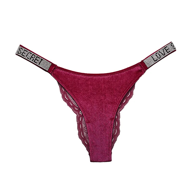 VICTORIA'S SECRET - Pink VERY SEXY Brazilian Red Lace Panty