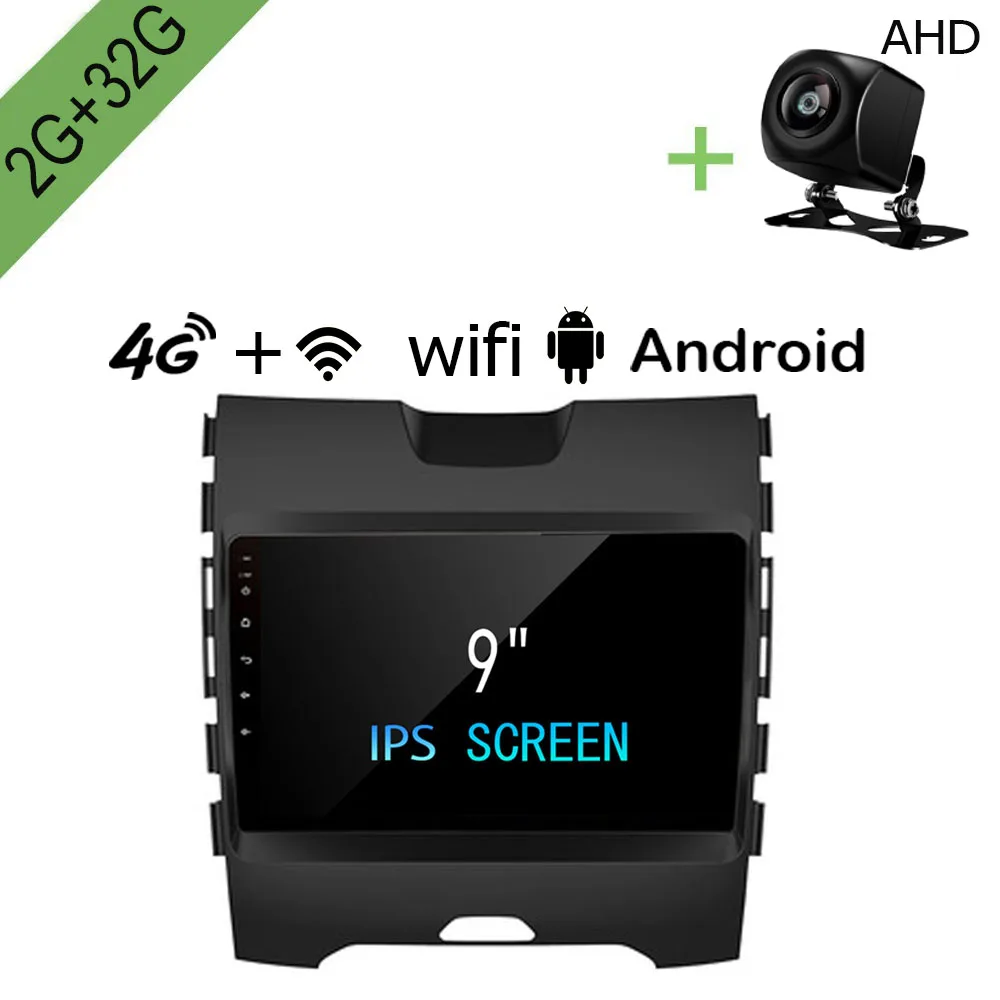 Android автомобиль Dvd gps Мультимедийный проигрыватель для Ford Edge 2013 2014 2015 2016 2017 2G + 32G 9