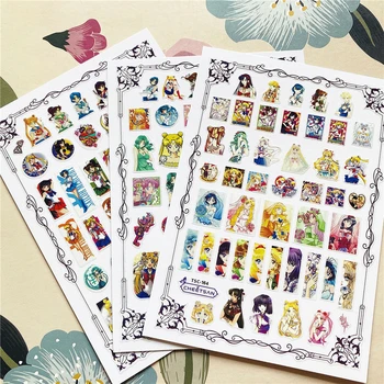 

TSC-164-165-166 Girl warrior Beauty girl 3D Back glue Nail decal Nail sticker Nail decoration Nail art Nail tool Nail ornament