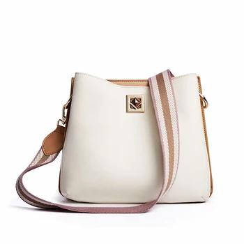 

2020 Brand Designer Women PU Leather Handbag Designer Black Bucket Vintage Shoulder Bag Ladies Casual Messenger Bag High Quality