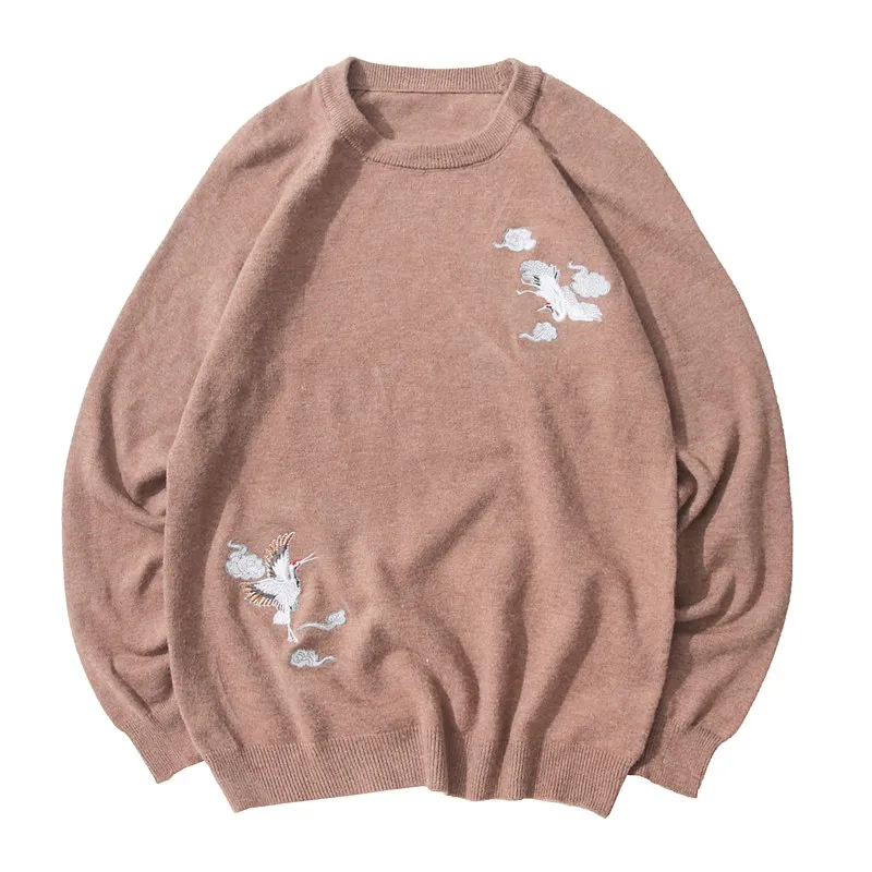 2019 Style Chinese Print Fashion Men Sweater Streetwear Casual Clothes Knitted Pullovers For Autumn Winter 2019 Style Chinese Print Fashion Men Sweater Streetwear Casual Clothes Knitted Pullovers For Autumn Winter