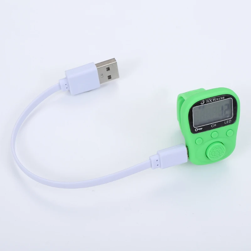 6 цифровой ЖК дисплей электрический ручной счетчик колец перезаряжаемый