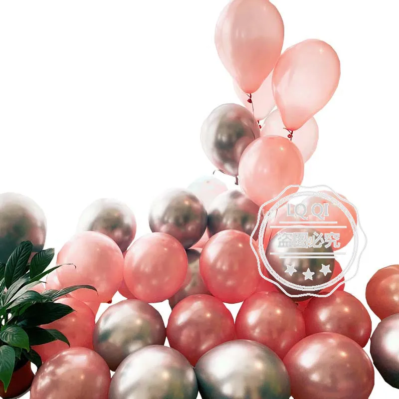 18pcs-lot-Pink-Latex-Balloon-Chrome-Gold-Silver-Gold-Chrome-Metallic-Wedding-Bridal-Shower-Theme-Party (1)