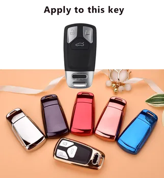 

Soft TPU Protective key Case Shell Cover for AUDI A5 A7 S6 Q5 A4L A6L A8L