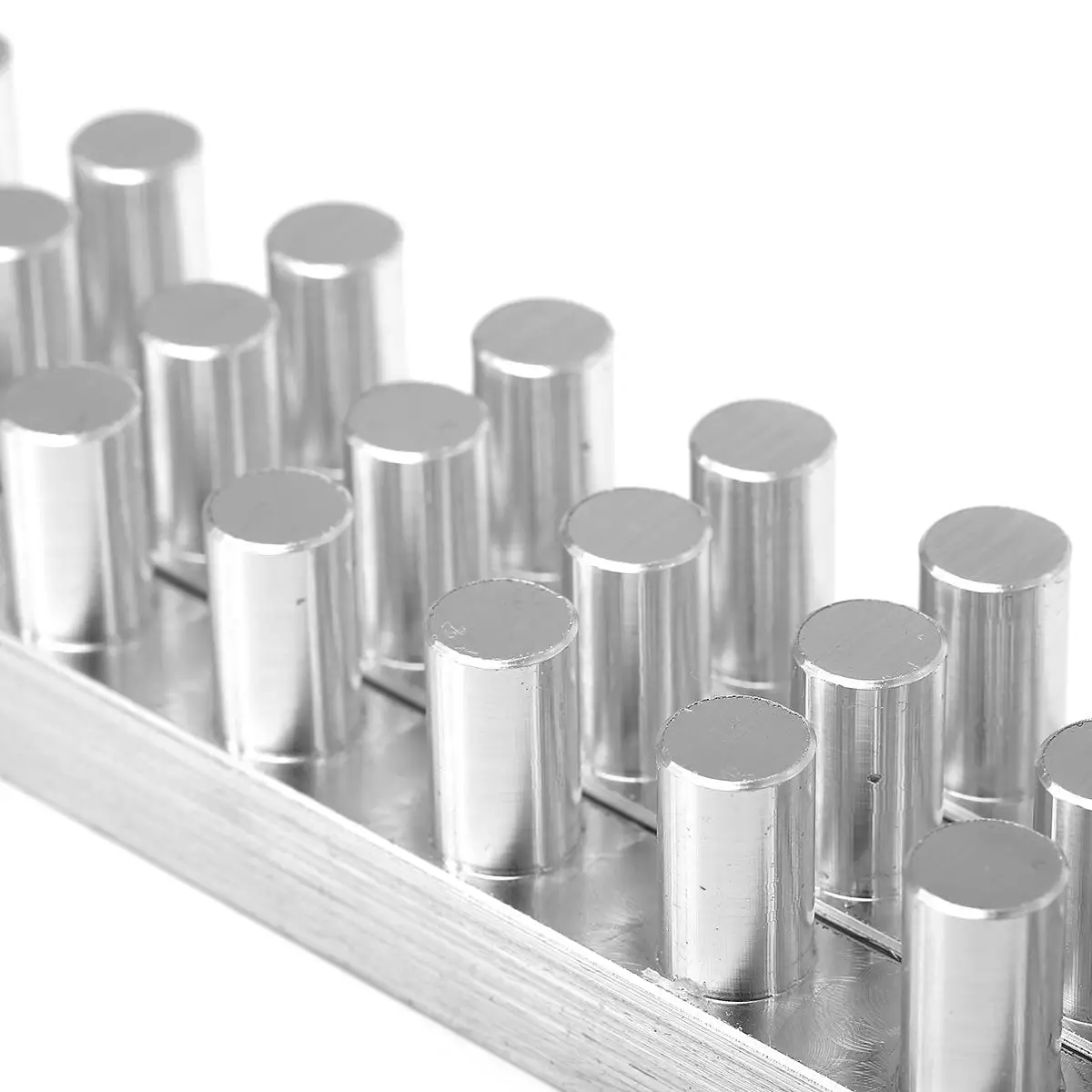 12 полости/отверстия Форма для губной помады из алюминиевого сплава DIY 12,1 мм алюминиевая форма для губной помады отверстия для DIY формы для губ