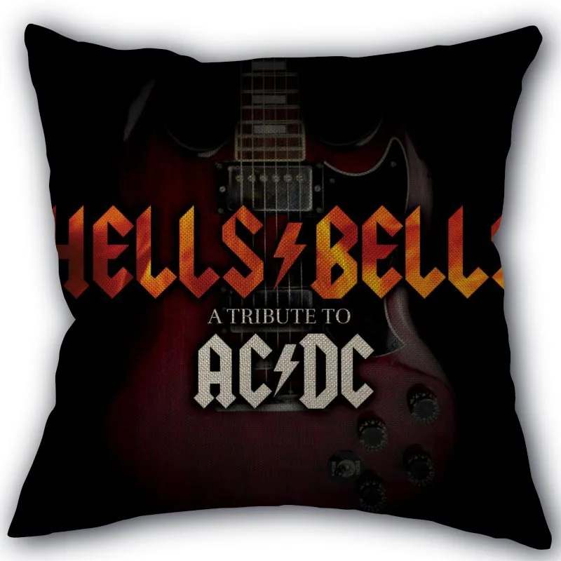 Изготовленный На Заказ группа acdc наволочка льняное белье фабричный Текстиль для дома наволочка квадратной формы размером 45*45 см, свадебных платьев, декоративных изделий и не выцветает - Цвет: 2