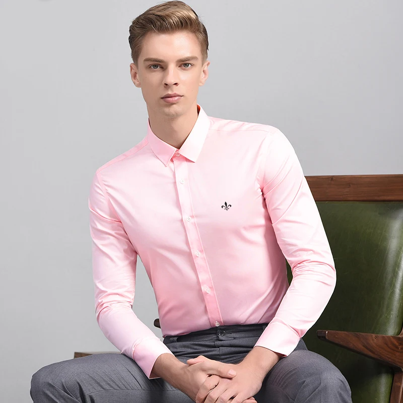 Ceny Modna bluzka Dudalina koszule Camisa społecznej Masculina koszula slim fit z długim rękawem mężczyzn kwiatowy odzież Off biały biały mężczyzna na zimno