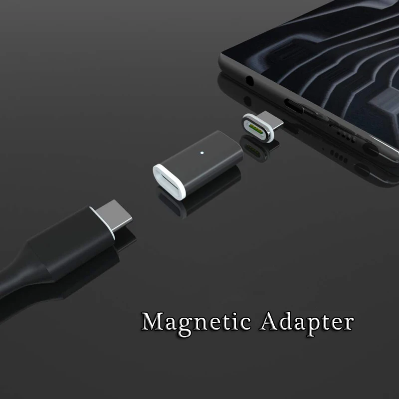 Магнитный адаптер для iPhone 11 Pro Max XR XS USB зарядное устройство Android type C Micro 2 0 Быстрая