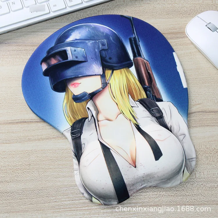 Miku Saber Nier Song Hana PUBG бетмен И Дедпул Fate DVA сексуальный сундук Мягкий гель 3D коврик для мыши эргономичный коврик для мыши с поддержкой запястья - Цвет: 10