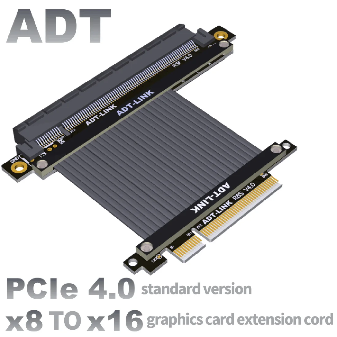 PCIE 4.0 x8 ライザー ケーブル アダプター x16 PCI-e 4.0 U2 8x ～ 16x エクステンダー コード GTX1080Ti  RX5700xt グラフィックス カード R83 シリーズ シャーシ用 - AliExpress