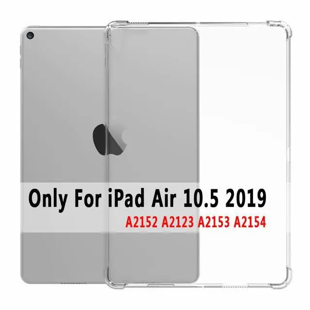 Прозрачный прямая сопротивление силиконовый чехол для Apple iPad 2/3/4 9,7 Air 1 2 5 6 iPad Pro 9,7 11 10,5 12,9 мини-платье на возраст 2, 3, 4, 5, 10,2 чехол - Цвет: For iPad Air 10.5