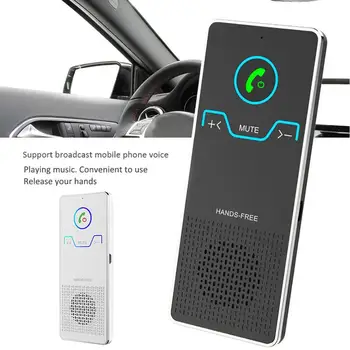

Aux Wireless Car Kit Sunvisor Style Handsfree Speakerphone With Usb For Car Voicture Handsfree Car Kit