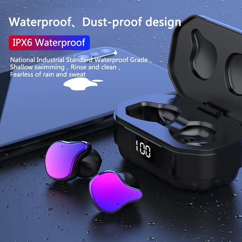 

G01-1 TWS Bluetooth 5.0 Wireless Earphone 6D Stereo HiFi Sound LED Power Display Headsets Touch Control IPX6 Waterproof Earbud