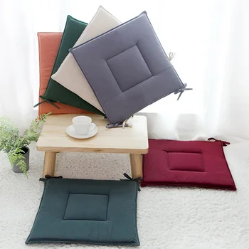 

Japanese Cushion Cotton Linen Seat Cushion Dining Chair Buttock Mat Tatami Seat Floor Ground Cushion Square Stool Pad Home Decor