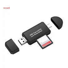 Многофункциональный кард-ридер 3-в-1 кард-ридер OTG кардридер USB устройство для чтения карт USB/Тип-c Интерфейс