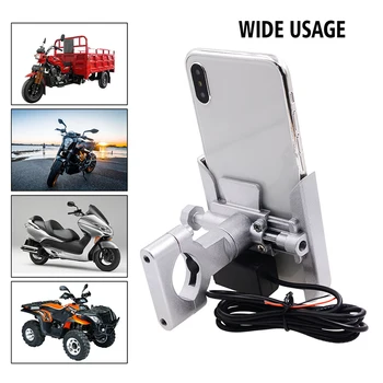 

2019 Motorbike Mirror/Handlebar Phone Holder Stand 360 Rotate Bracket for Universal Phones OE88