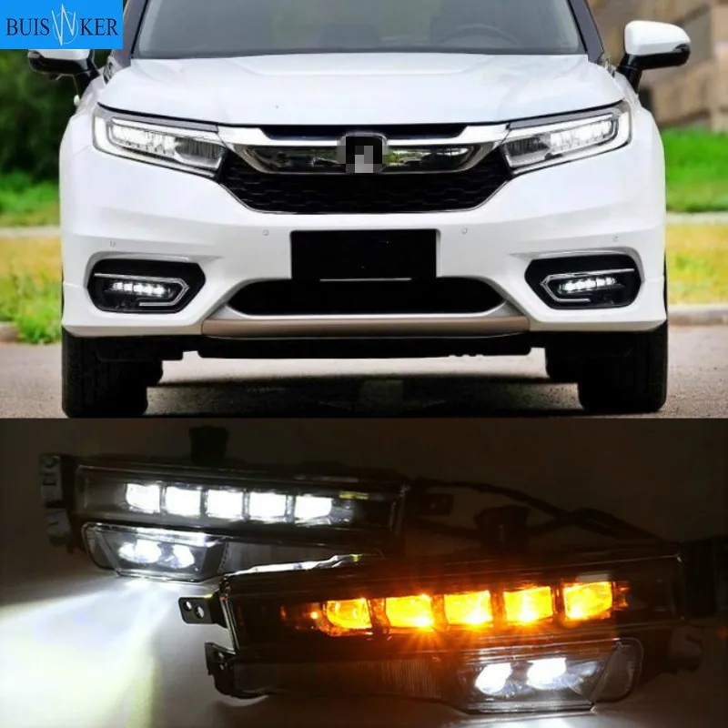 

2 предмета в комплекте, для Хонда 2017 2018 светодиодный DRL Габаритные огни дневного света Водонепроницаемый сигнала стайлинга автомобилей
