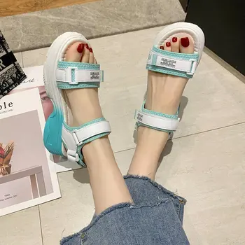 

Women's Outdoor Elastic Hiking Sandals Comfortable Princess Girls Thick Bottom Summer Sandals Athletic Walking Sneakers Shoes