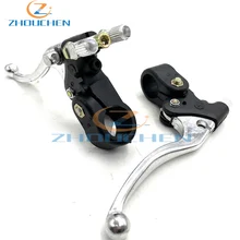 Сплав 7/8 ''правый двойной Мини Мото левая ручка тормозные рычаги для 47cc 49cc Карманный Байк газовый Скутер ATV Quad Мини Мото