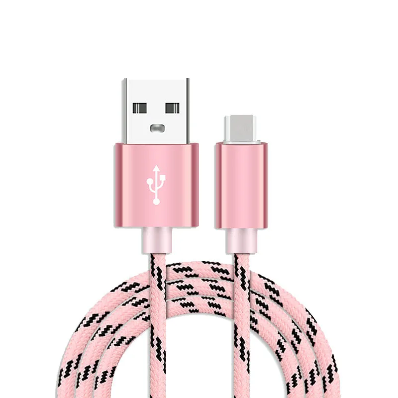

Micro USB Cable Type C 8 Pin Fast Charge USB Data Cable Nylon Sync Cord 0.25M/1M/2M for iPhone Samsung Note 5 Xiaomi Huawei