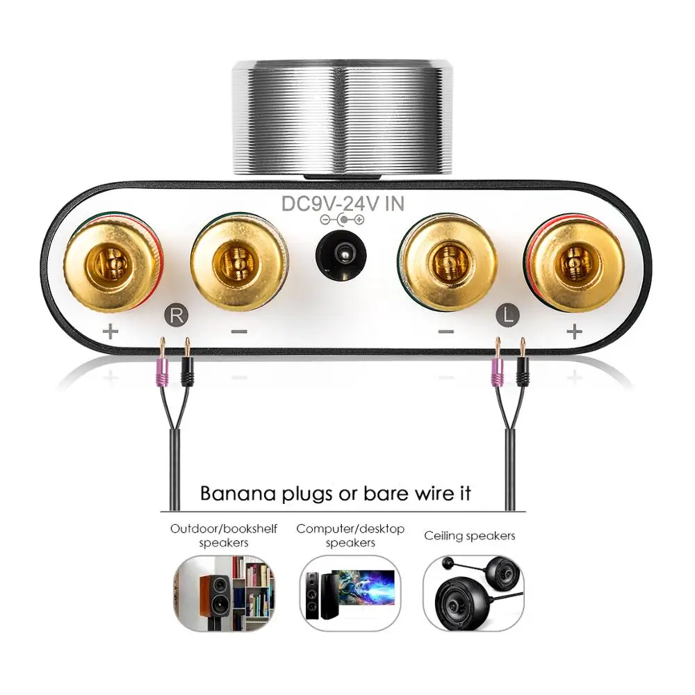 Цифровой усилитель Nobsound Mini Bluetooth 2020 Hi Fi стерео беспроводной аудиоресивер