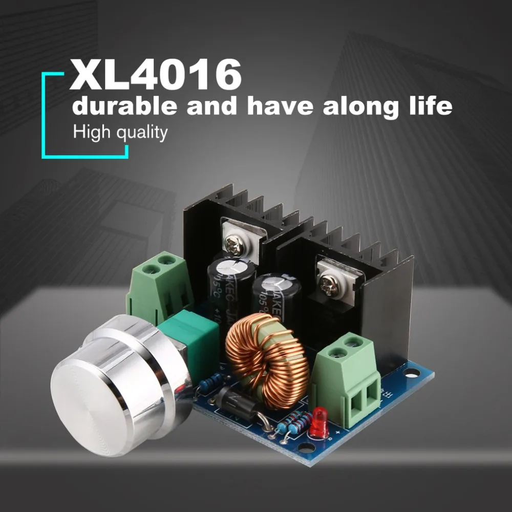

XL4016E1 DC-DC Step Down Converter Power Supply Module 4V-40V Adjustable Buck Tire Voltage Regulator Maximum 8A High Power