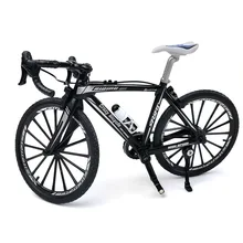 Poignée de vélo en métal, modèle 1:10, simulation de vélo à plier, mini jouet de course sur route pour garçon et adulte, collection 