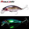 1Pcs 70mm 11.5g Luminous/Crank Wobbler For Fishing Pike Fishing Crankbait Bait Artificial/Hard Lure Black Minnow Fishing Lures ► Photo 1/6