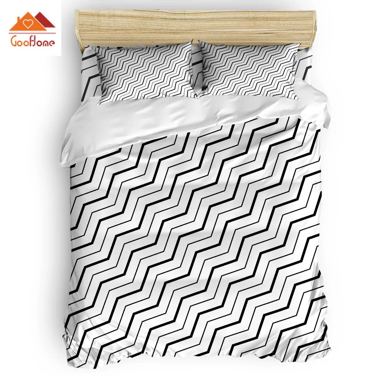 

Wavy Lines Figure Duvet Cover Set Vintage Floral Art Design Collection of 3/4pcs Bedding Set Bed Sheet Pillowcases Cover Set