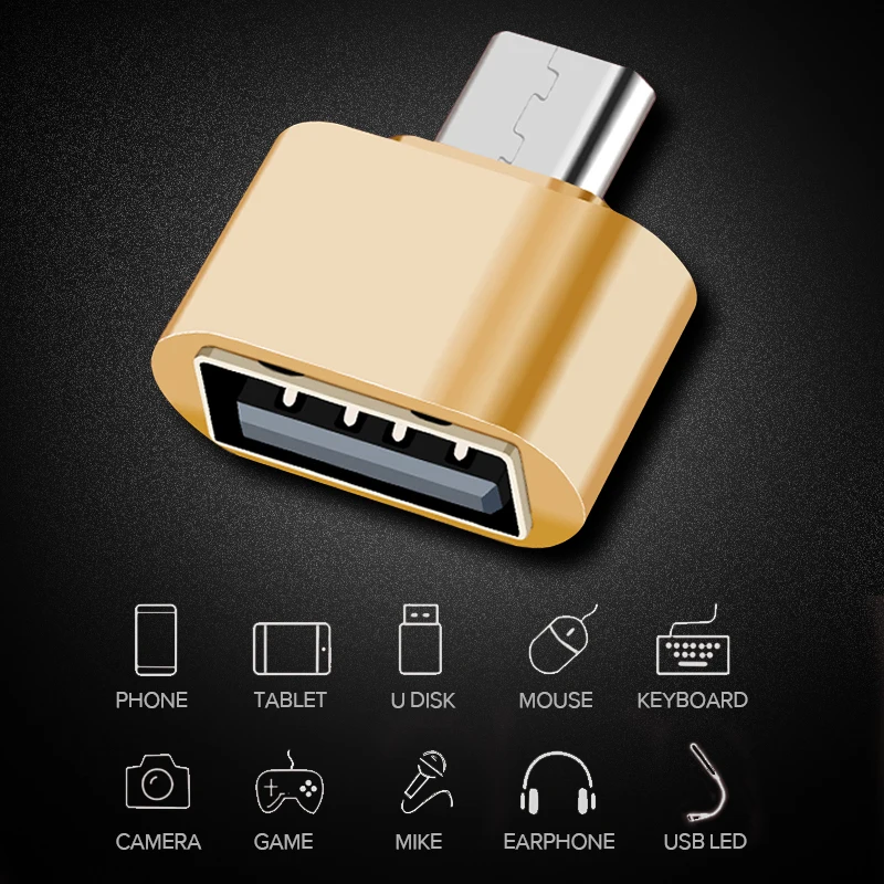 GETIHU OTG Micro USB 2,0 type C адаптер конвертер для Xiaomi samsung huawei type-C Android разъем Мышь Клавиатура флэш-диск