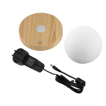 

ICOCO Magnetic Levitating 3D Moon Lamp 360 rotated Wooden Base 10cm Night Lamp Floating Romantic Light Home Deocr for Bedroom